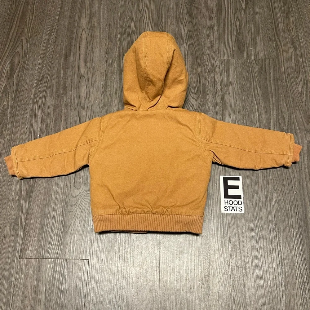 Carhartt Tan Zip Up Infant Size 6M Hooded Jacket